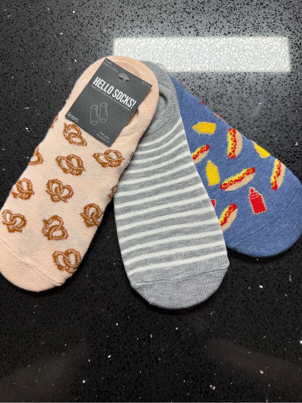 Women’s No-Show Sock 3-Pack - Pink, Gray, Blue